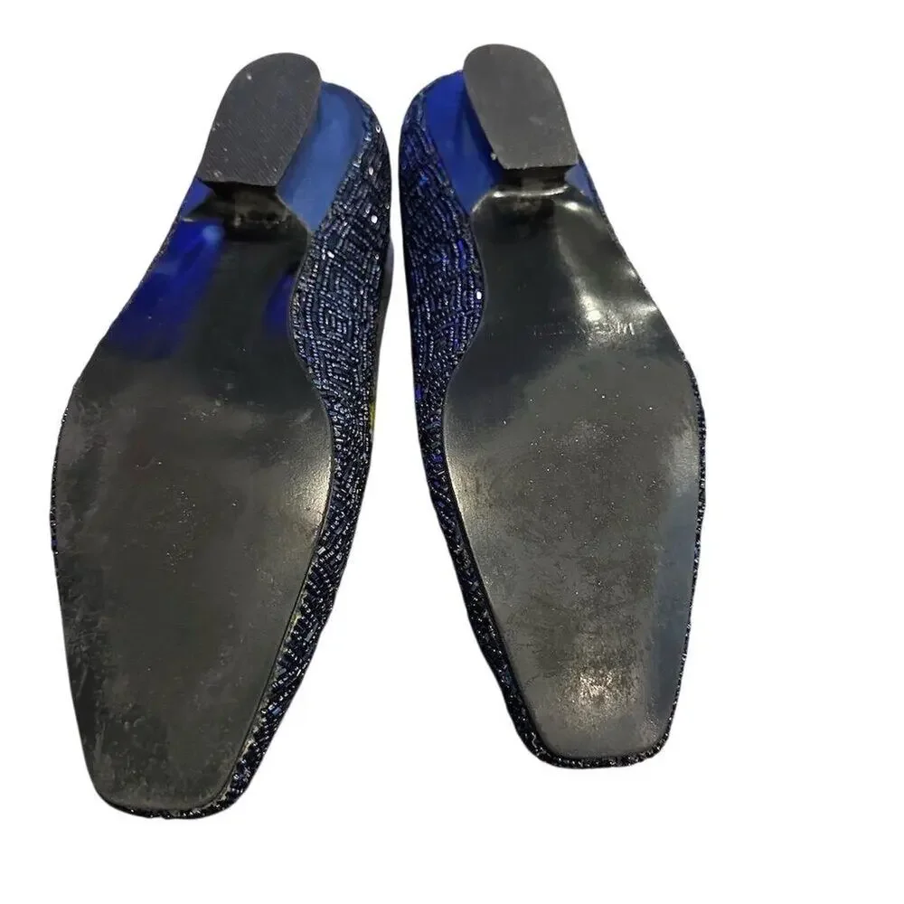 Caparros Women's Beaded‎ Pumps Size 6.5 Multicolor Formal Low Heel - Picture 8 of 10
